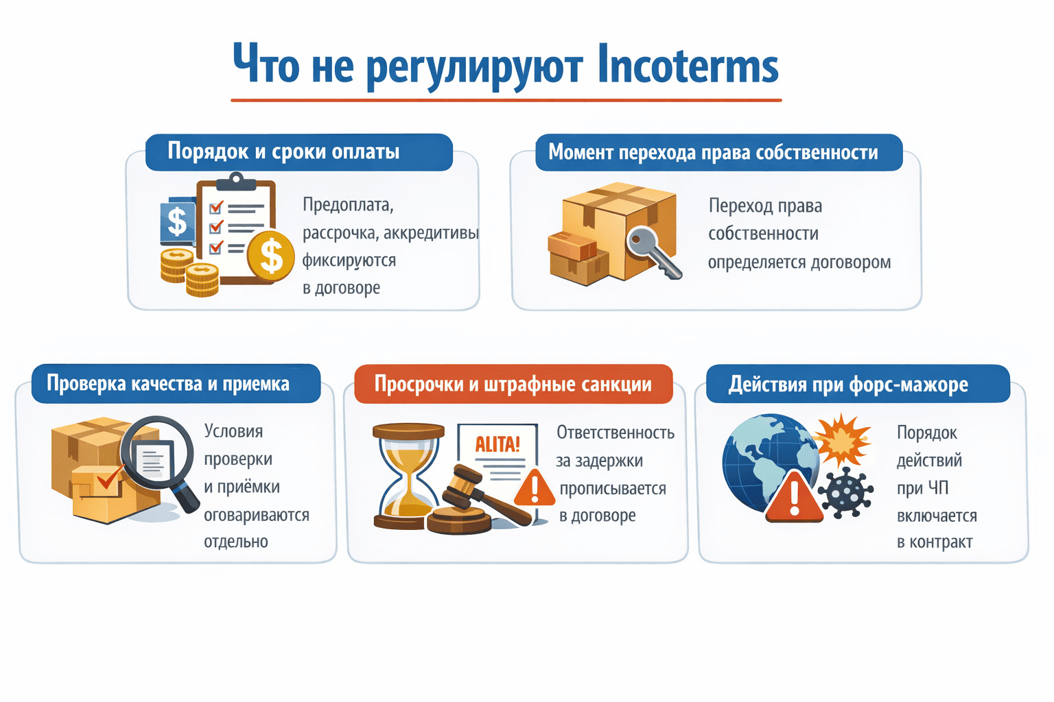 Как выбрать условия Incoterms для международной перевозки груза